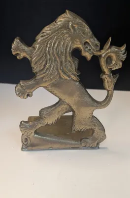 Cast Iron Lion Bookend