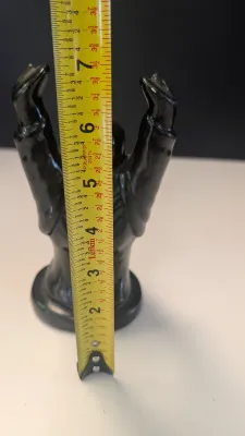 Black Ceramic Buddha Raising Arms