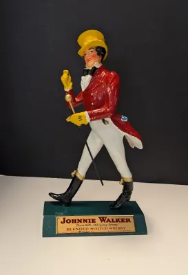 Johnnie Walker Figure Whisky Vintage Advertising Bar-ware Display