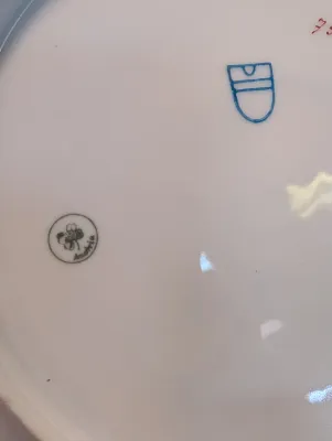 Porcelain Angel Cabinet Plates Hand Painted Austria & Beehive Marks #13