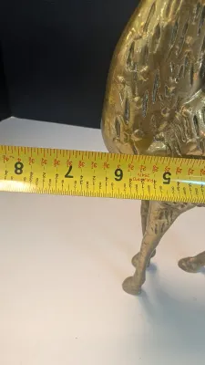 Solid Brass Buck Statue & Brass Doe (She is not solid)