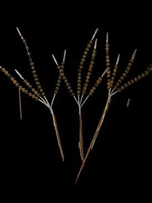 Sale Photo Thumbnail #173: Vintage Mid-Century Christmas Tree Picks & Mercury Glass Floral Sprays – Gold Beaded & Metallic Tinsel Decorations (7) Pieces)

Add authentic mid-century charm to your holiday décor with this mixed lot of vintage Christmas tree picks and floral sprays 