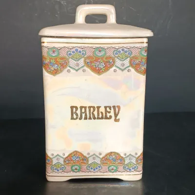 LOT 21: TBICO Czechoslovakia Ceramic Kitchen Canisters