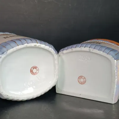 LOT 24: German Made Lustre Ceramic Kitchen Canisters