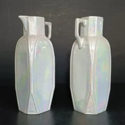 LOT 140: German Made Lustre Ceramic Kitchen Canisters
