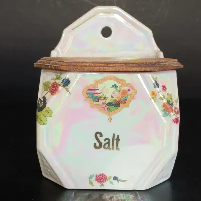 LOT 140: German Made Lustre Ceramic Kitchen Canisters