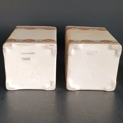 LOT 21: TBICO Czechoslovakia Ceramic Kitchen Canisters