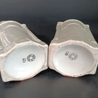 LOT 26: German Made Lustre Ceramic Kitchen Canisters