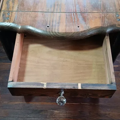 LOT 154: Vintage Wood Tea Cart