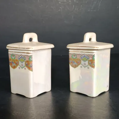 LOT 22: TBICO Czechoslovakia Ceramic Kitchen Canisters