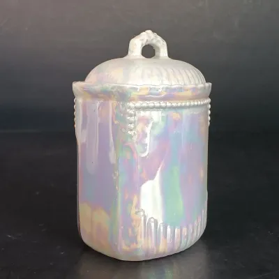 LOT 24: German Made Lustre Ceramic Kitchen Canisters