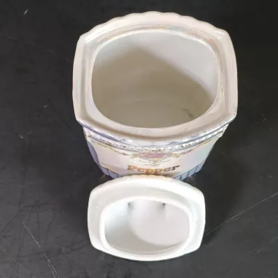 LOT 24: German Made Lustre Ceramic Kitchen Canisters