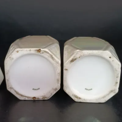 LOT 140: German Made Lustre Ceramic Kitchen Canisters