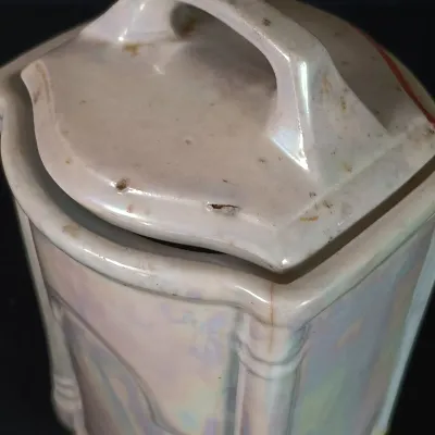 LOT 26: German Made Lustre Ceramic Kitchen Canisters