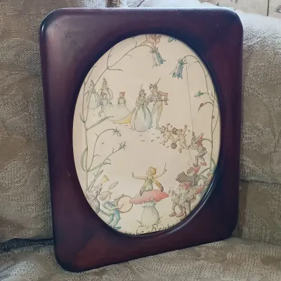 LOT 155: Fairytale Collection- Resin Art Nouveau Vase, Resin Mermaid in Shell and Fairy, 1938 German Reichspost Telegram & More