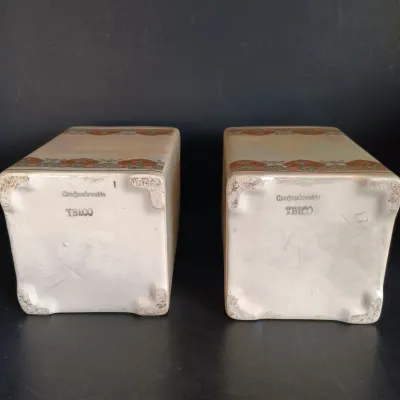 LOT 22: TBICO Czechoslovakia Ceramic Kitchen Canisters