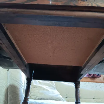 LOT 154: Vintage Wood Tea Cart