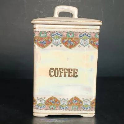 LOT 22: TBICO Czechoslovakia Ceramic Kitchen Canisters
