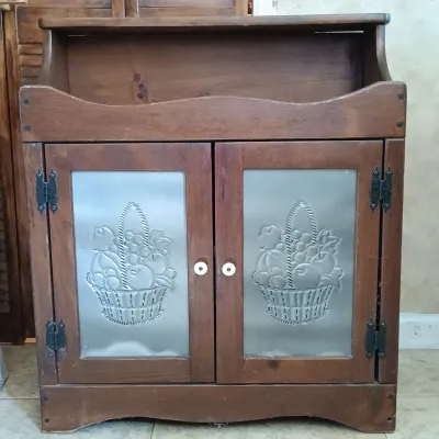 LOT 245: Punched Tin Dry Sink