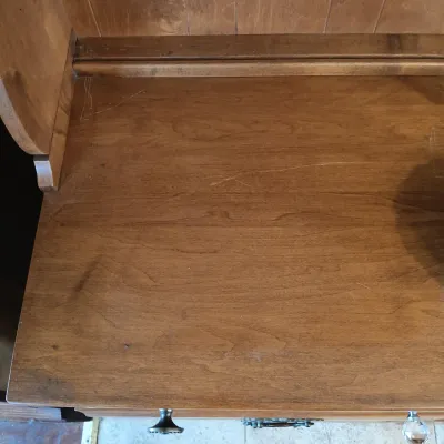 LOT 255: Sprague & Carleton Solid Maple Buffet Hutch