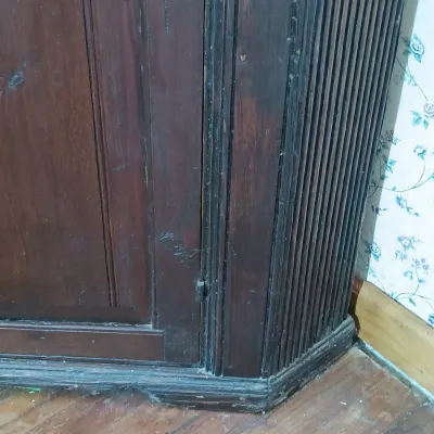 LOT 257: Wooden Corner Cabinet