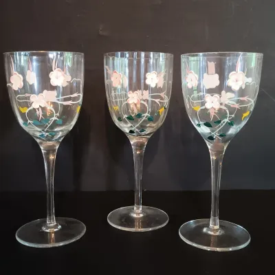 LOT 256: Garden Party Collection - Rose of England Mugs, Enameled Wine Glasses, Grace Tea Ware Mugs & More