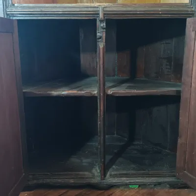 LOT 257: Wooden Corner Cabinet