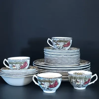 LOT 258: Johnson Brothers England 'The Friendly Village' China Collection