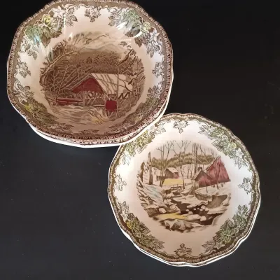 LOT 258: Johnson Brothers England 'The Friendly Village' China Collection