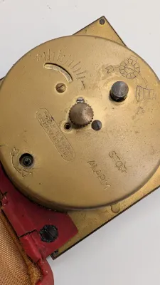 Sale Photo Thumbnail #409: Clocks are untested - The Elgin face cover has come off

Bradley and Elgin are classic mid-20th-century folding travel and desk alarm clocks manufactured in (West) Germany, typically featuring mechanical wind-up, 1-jewel movements. Often utilized by vario