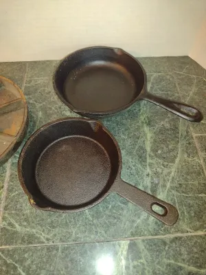 Collection of Cast Iron Skillets- Assorted Makers- Three Pieces