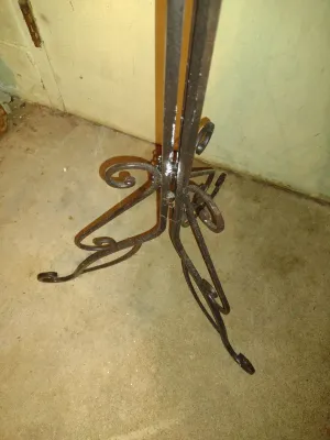 Folding Three Arm Metal Plant Hanger- Approx 59" Tall