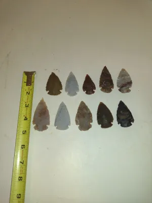 Collection of Stone Arrowheads