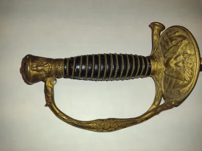 Antique 19th Century T.D. Gard Co (Worcester, Mass) Worcester Continentals Militia and Ceremonial Sword with Sheath (B).
