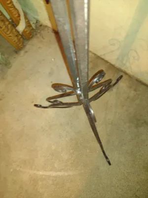 Folding Three Arm Metal Plant Hanger- Approx 59" Tall