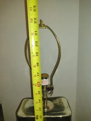 Pair of Mercury Glass Table Top Lamps