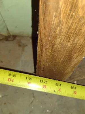 Wood and Glass Architectural Decor- Approx 20" Wide, 28 1/2" Tall, 1 3/4" Deep (Bas)