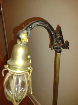Metal Post Floor Lamp- Approx 55 1/4" Tall