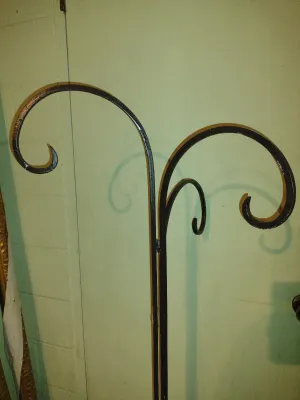 Folding Three Arm Metal Plant Hanger- Approx 59" Tall