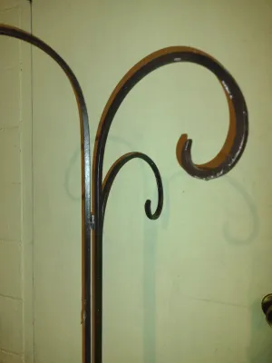 Folding Three Arm Metal Plant Hanger- Approx 59" Tall