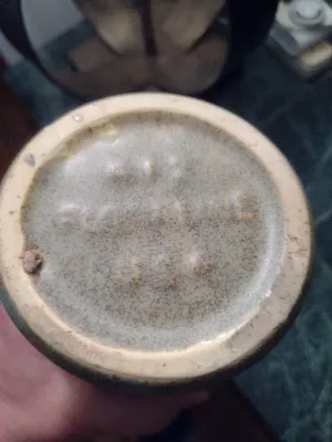 Pair of Pottery Vases- One Marked USA