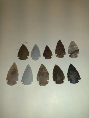 Collection of Stone Arrowheads