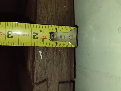 Wood and Glass Architectural Decor- Approx 20" Wide, 28 1/2" Tall, 1 3/4" Deep (Bas)