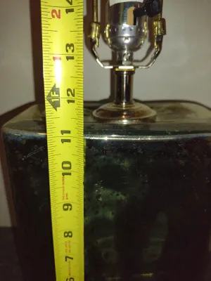 Pair of Mercury Glass Table Top Lamps