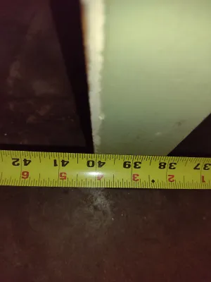 Antique Wood Framed Window Architectural Decor- Approx 40" Wide, 29 1/2" Tall, 1 1/2" Deep (Bas)