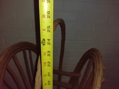 Rustic Bent Wood/Twig Magazine Rack- Approx 16" Wide