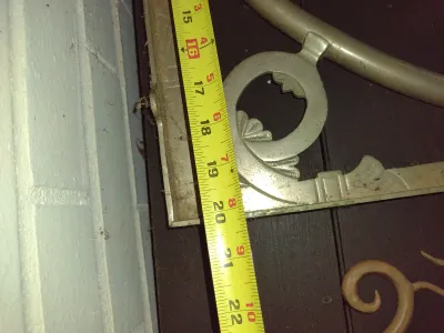 Two Pairs of Metal Architectural/Shelf Supports