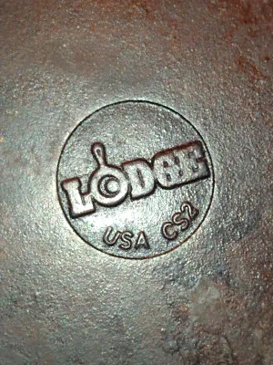 Pair of Cast Iron Skillets- One Lodge and One Unmarked