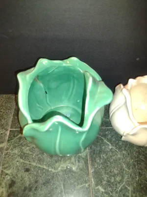 Pair of Stangl Tulip Design Pottery Planters
