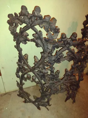 Antique Cast Iron Panels- Three Pieces (Bas)